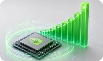 Grafik pertumbuhan saham NVIDIA